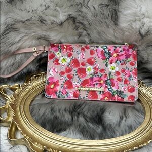 Betsey Johnson Strawberry Floral Clutch